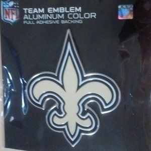 NFL New Orleans Saints Team ProMark Aluminum Color Auto/Anything Emblem